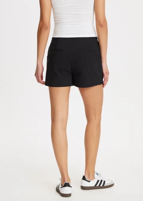 Short met knopen zwart (ZWART)