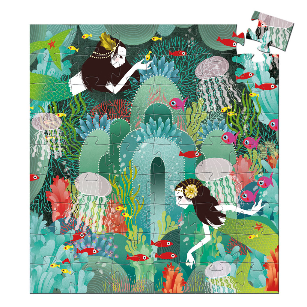 Puzzle Silhouette - 54 Pièces - Paradis Aquatique