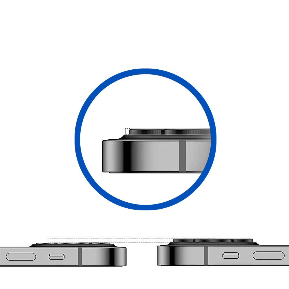 iPhone 14 / iPhone 14 Plus Kameraschutz Objektiv Ring Protector Abdeckung - Lila
