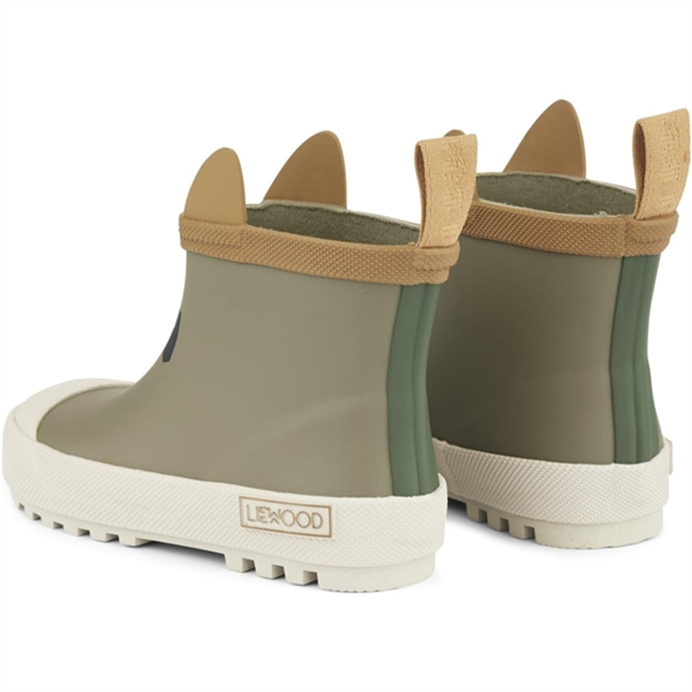 Tekla Gummistøvler Panda/Khaki Mix