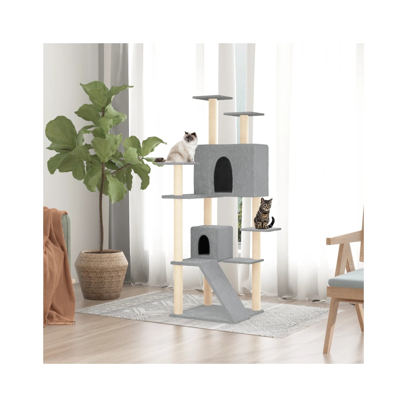VidaXL Kratzbaum 153cm grau
