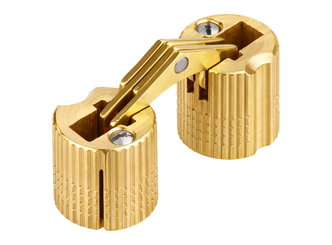 OCS koperen cilinder scharnieren (2x stuks) - 12 mm