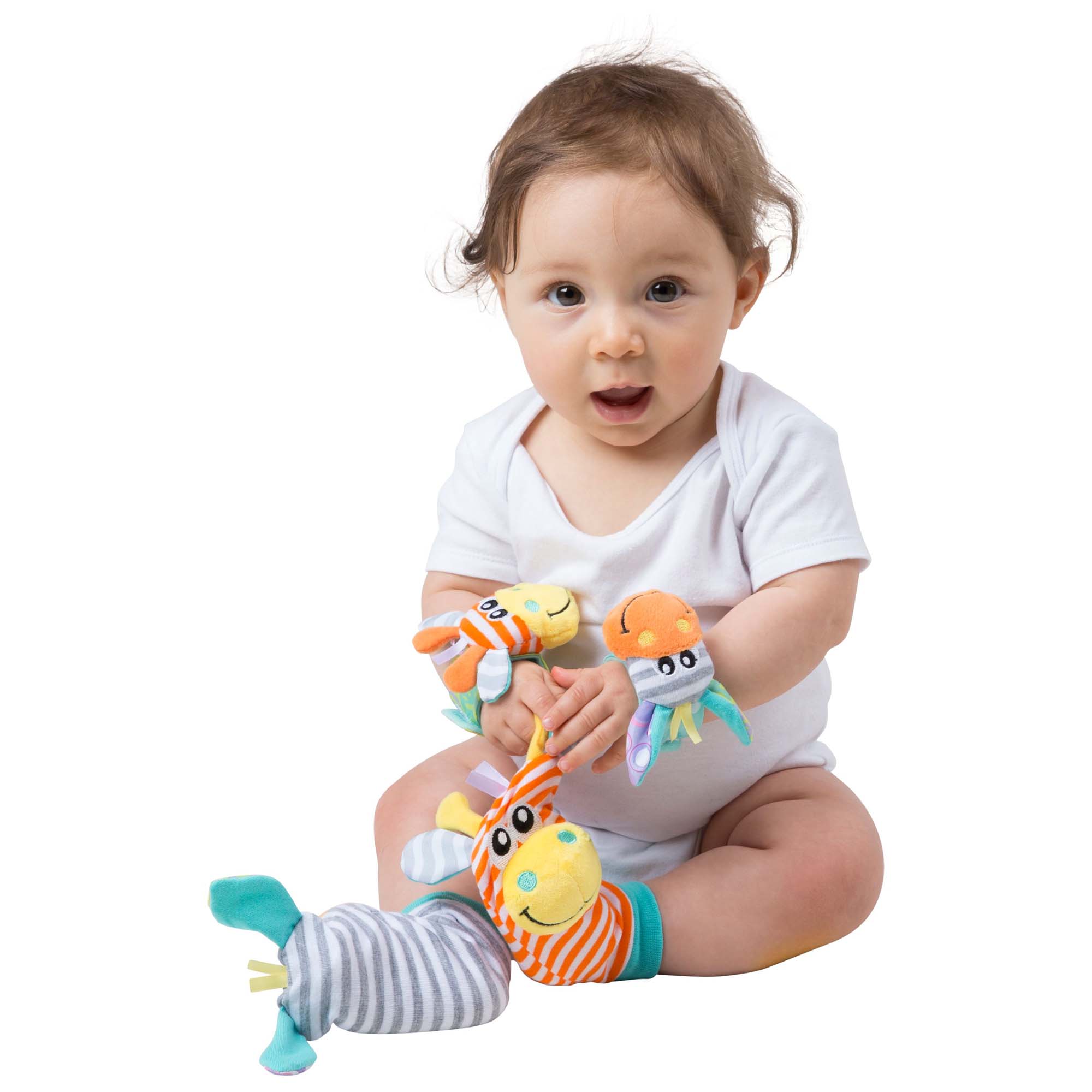 Playgro Jungle Wrist Rattle and Foot Finder multi