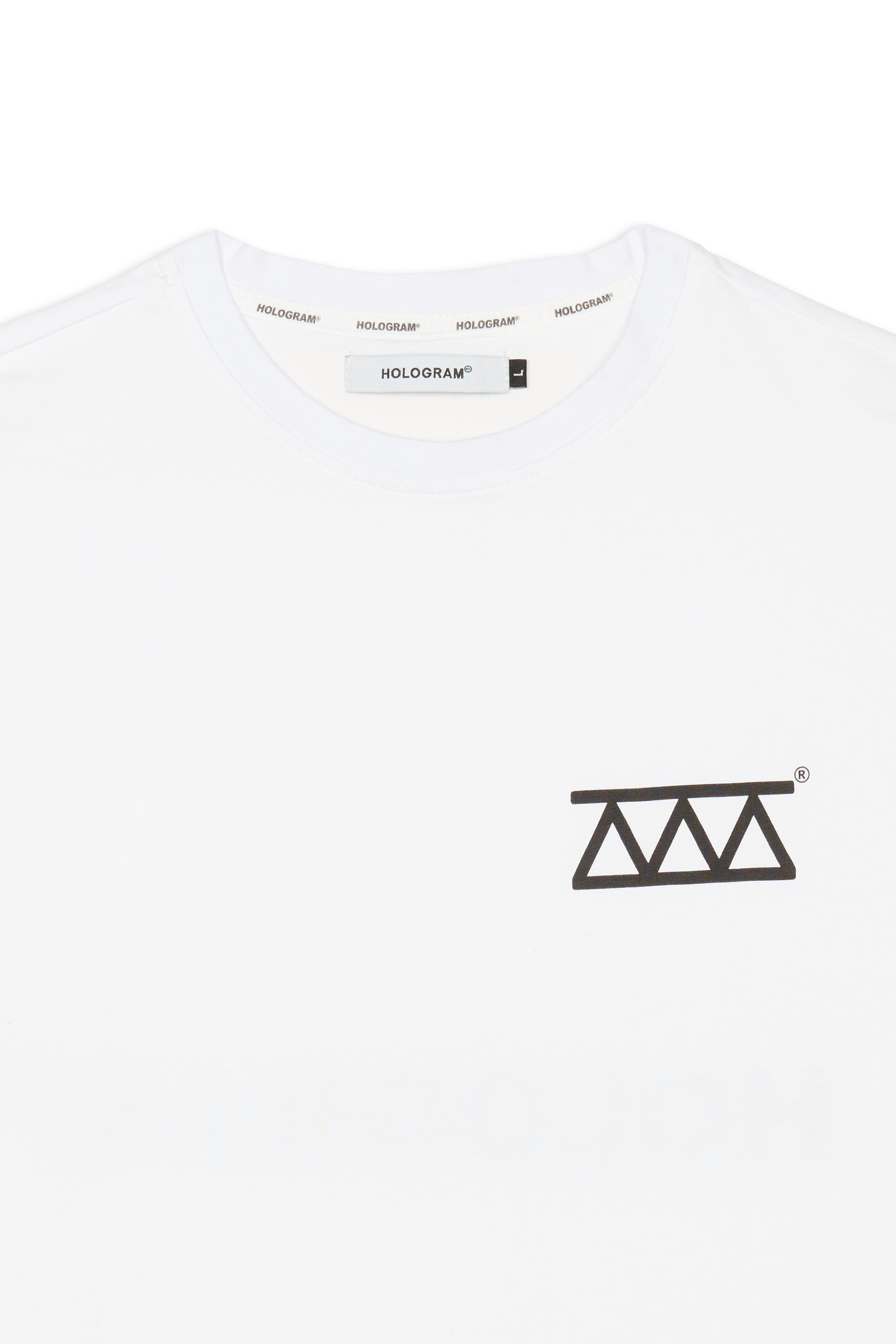 Hologram T-shirt RELIEF WHITE Blanc