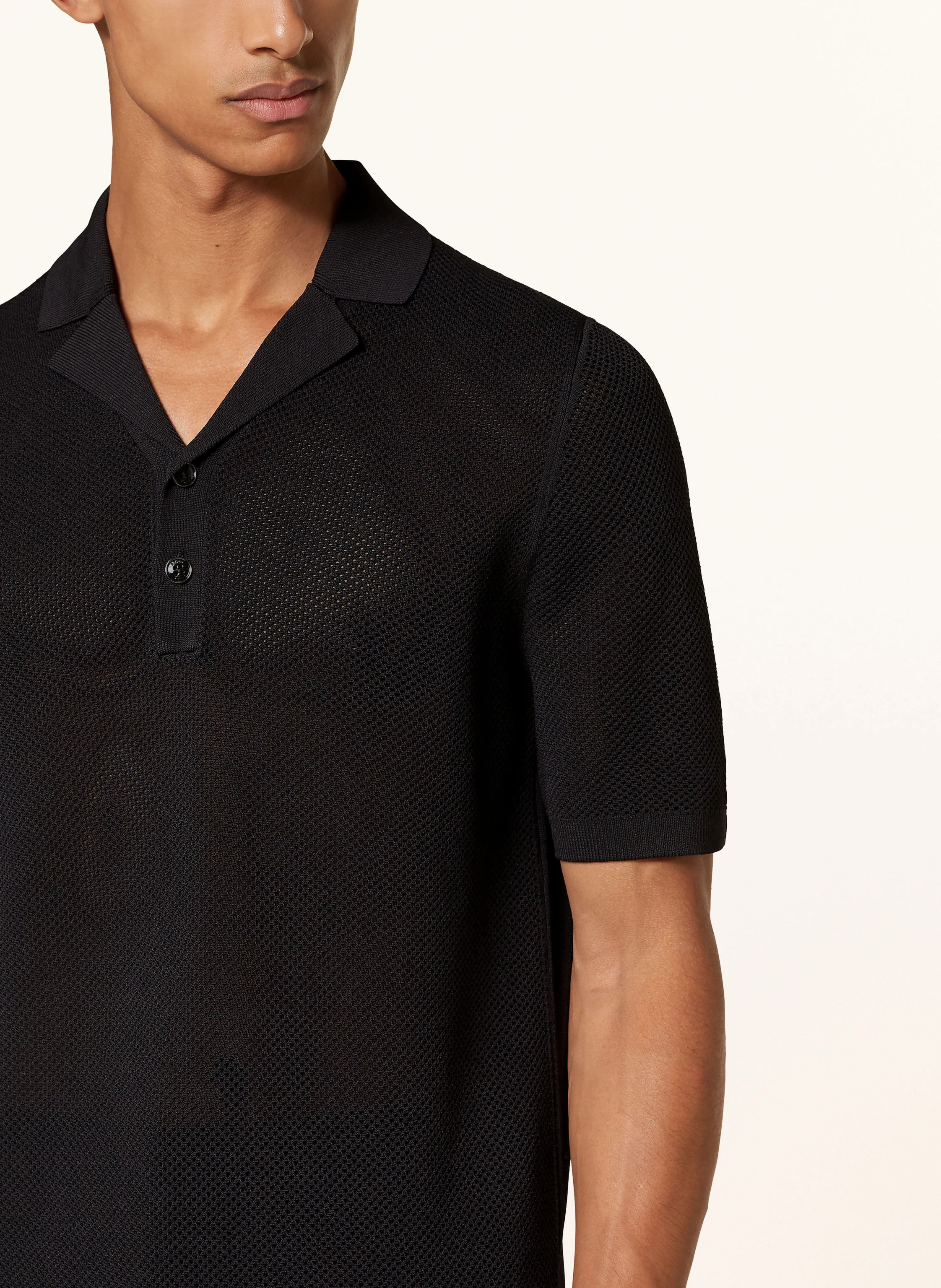 REISS Strick-Poloshirt CHARLIE