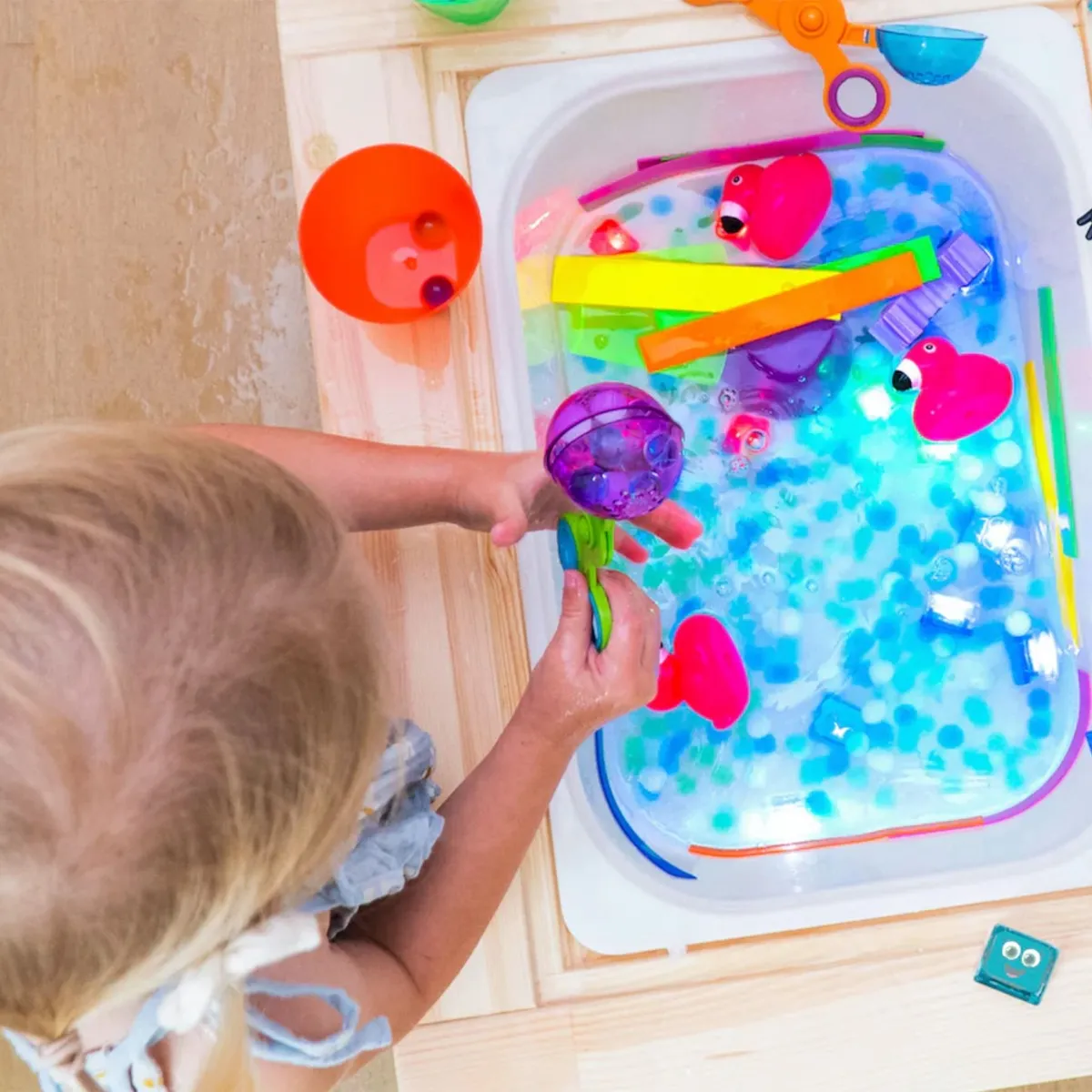 Glo Pals Cubes Lumineux pour le Bain - Blair