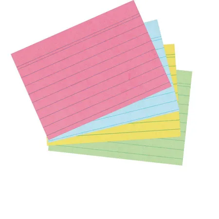 Herlitz Karteikarten bunt, A7, liniert, 200 Stück