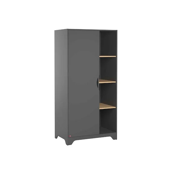 Leaf Armoire porte + étagères   Graphite        de               Vox