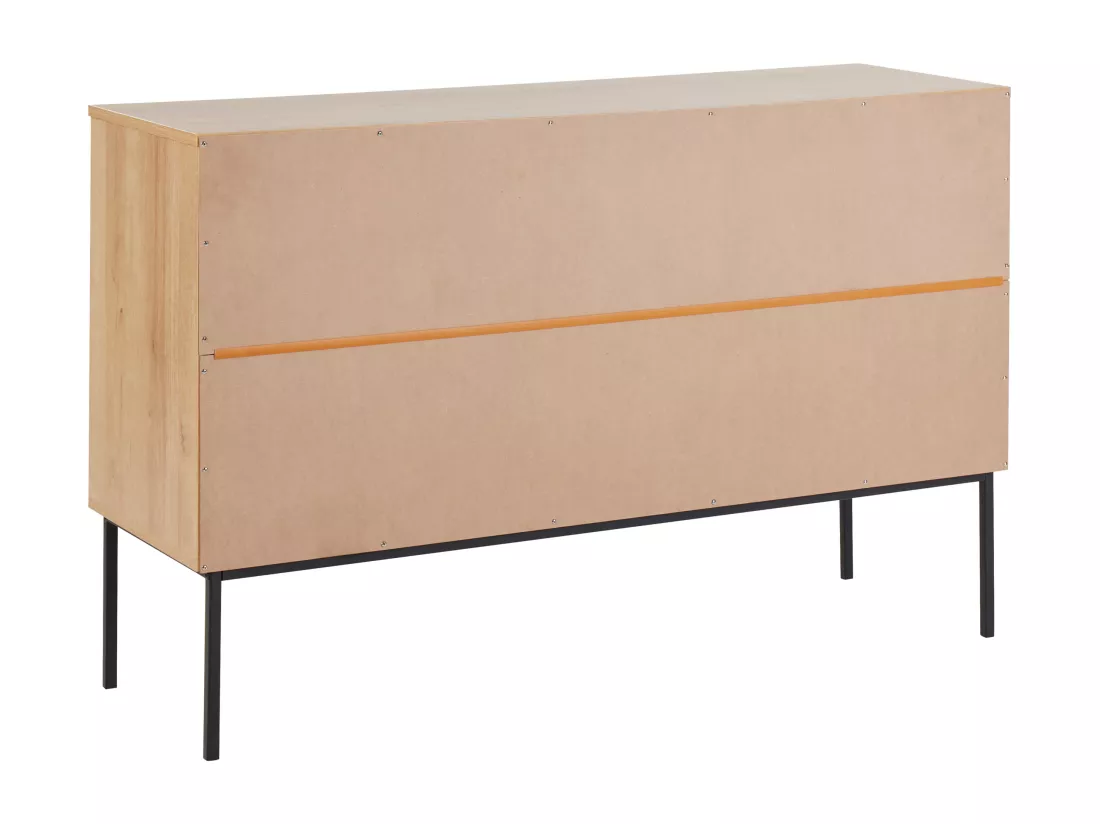 Commode à 6 tiroirs PASCO 77 cm Imitation bois Marron clair