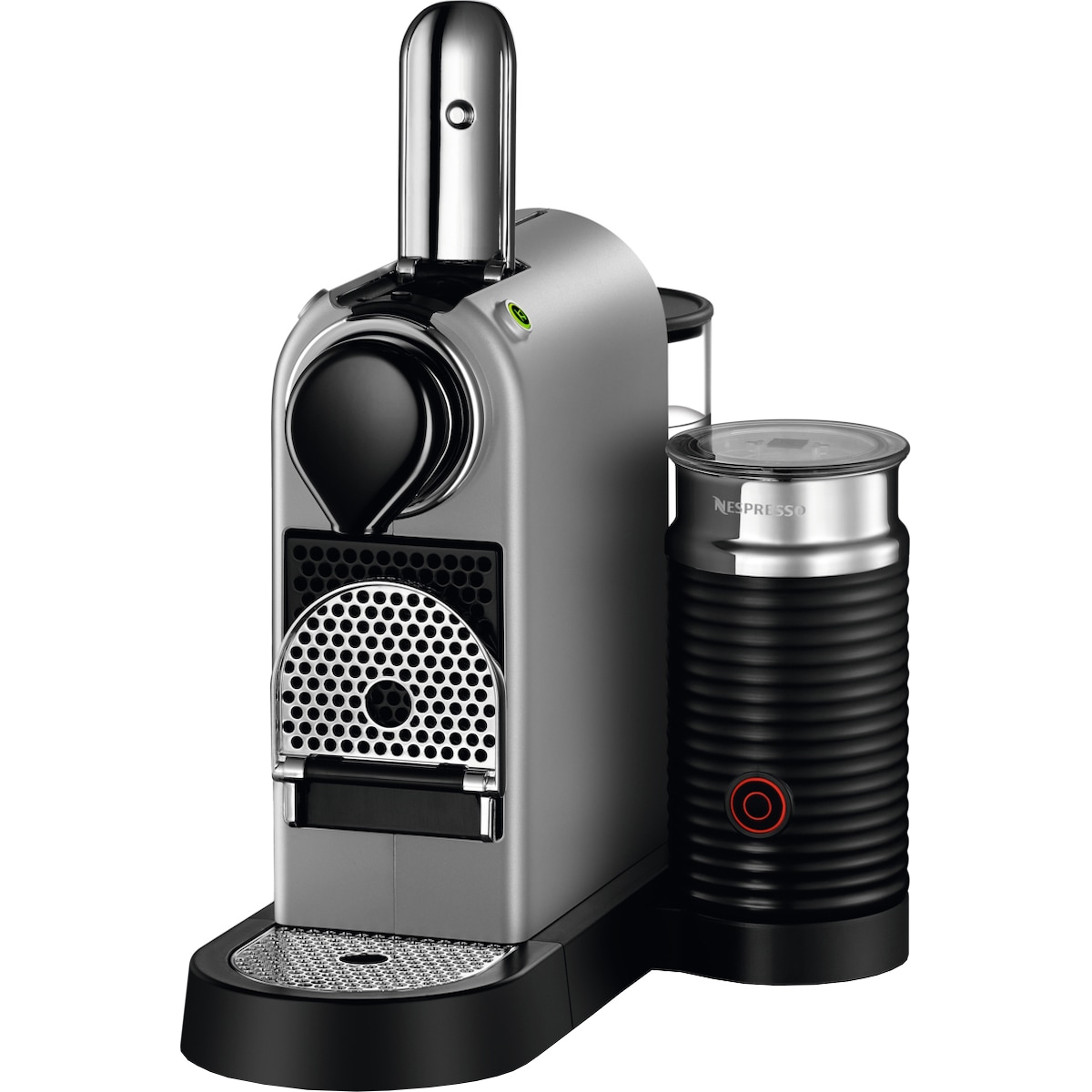 NESPRESSO® CitiZ & Milk kaffemaskin fra Krups, Sølv