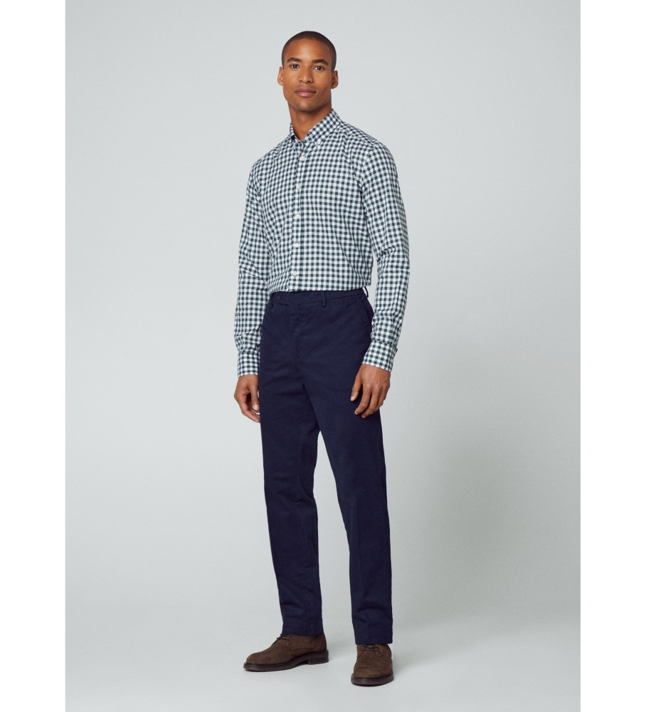 Camisa Hackett Fine Ginham Verde
