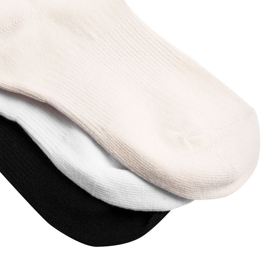 New Balance Chaussettes Essentials Pack de 3 - Blanc/Noir/Beige