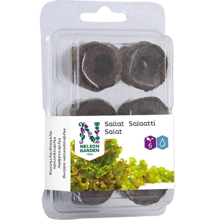 Hydroponisk planteplugg salat 6 pk