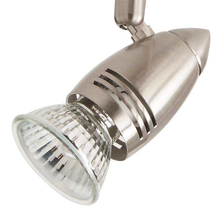 Réglette 2 spots Aspis métal chrome GU10 2x50 W