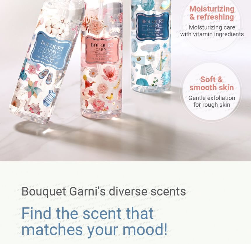 BOUQUET GARNI - Haar- en lichaamsmist - 6 soorten