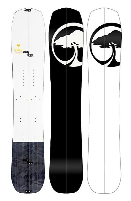 ARBOR - SPLITBOARD LANDMARK ROCKER + PEAUX PRECUT
