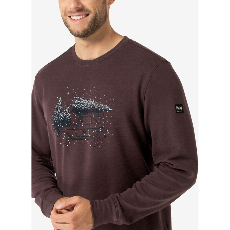 Super.Natural Herren Lantree Crew Pullover