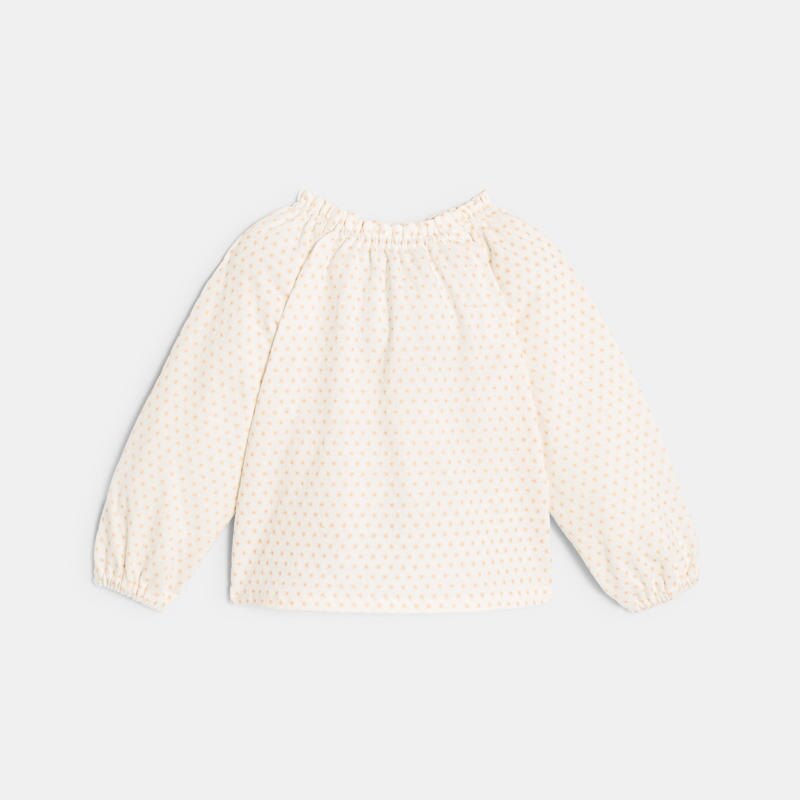 Salopette velours côtelé et blouse rose bébé fille Rose