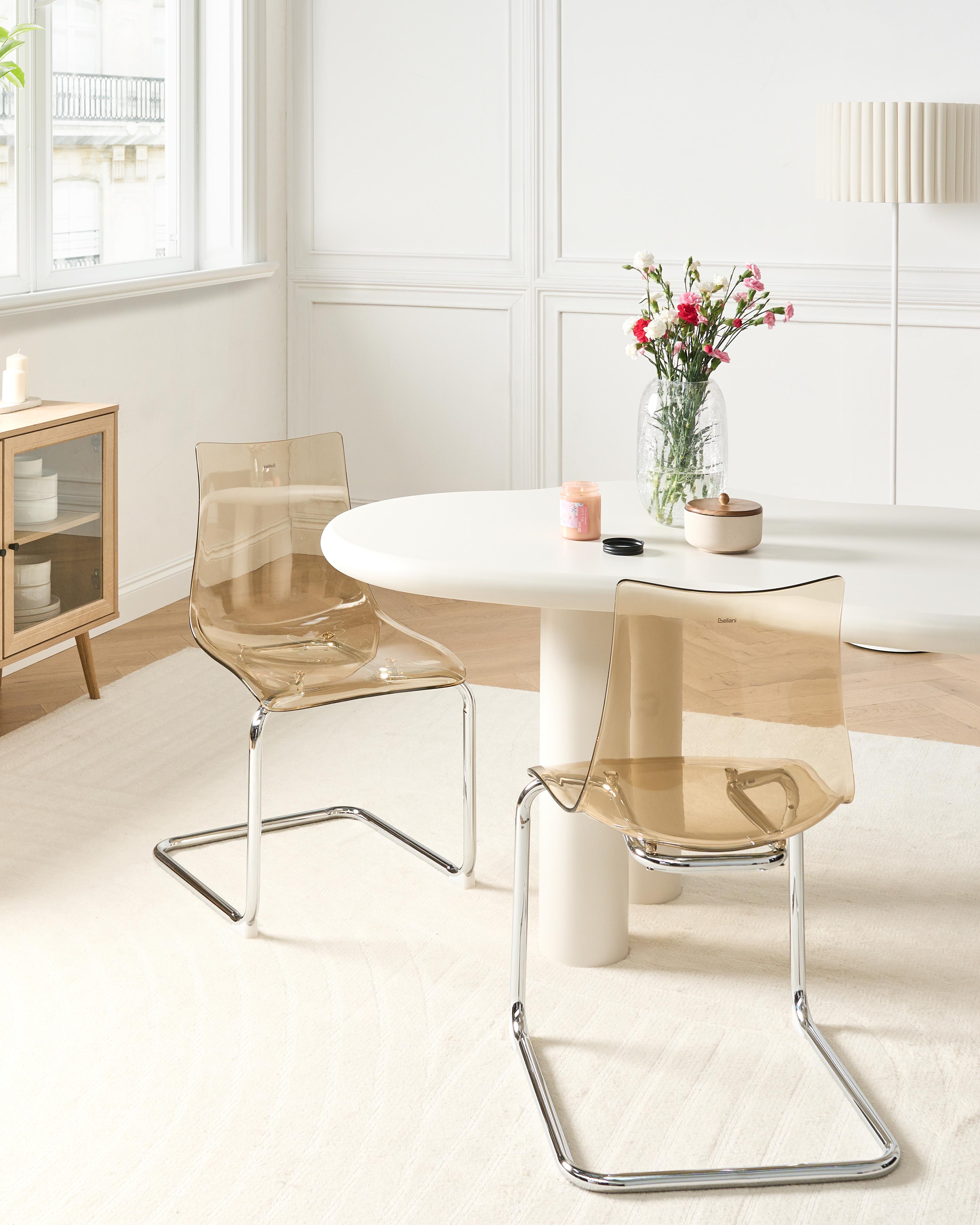 Set van 2 eetkamerstoelen MARSHALL Oranje