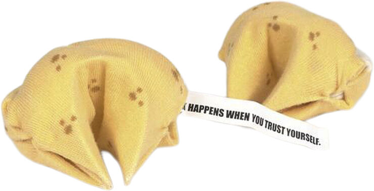 Eat My Socks Strømper - Fortune Cookie Gul