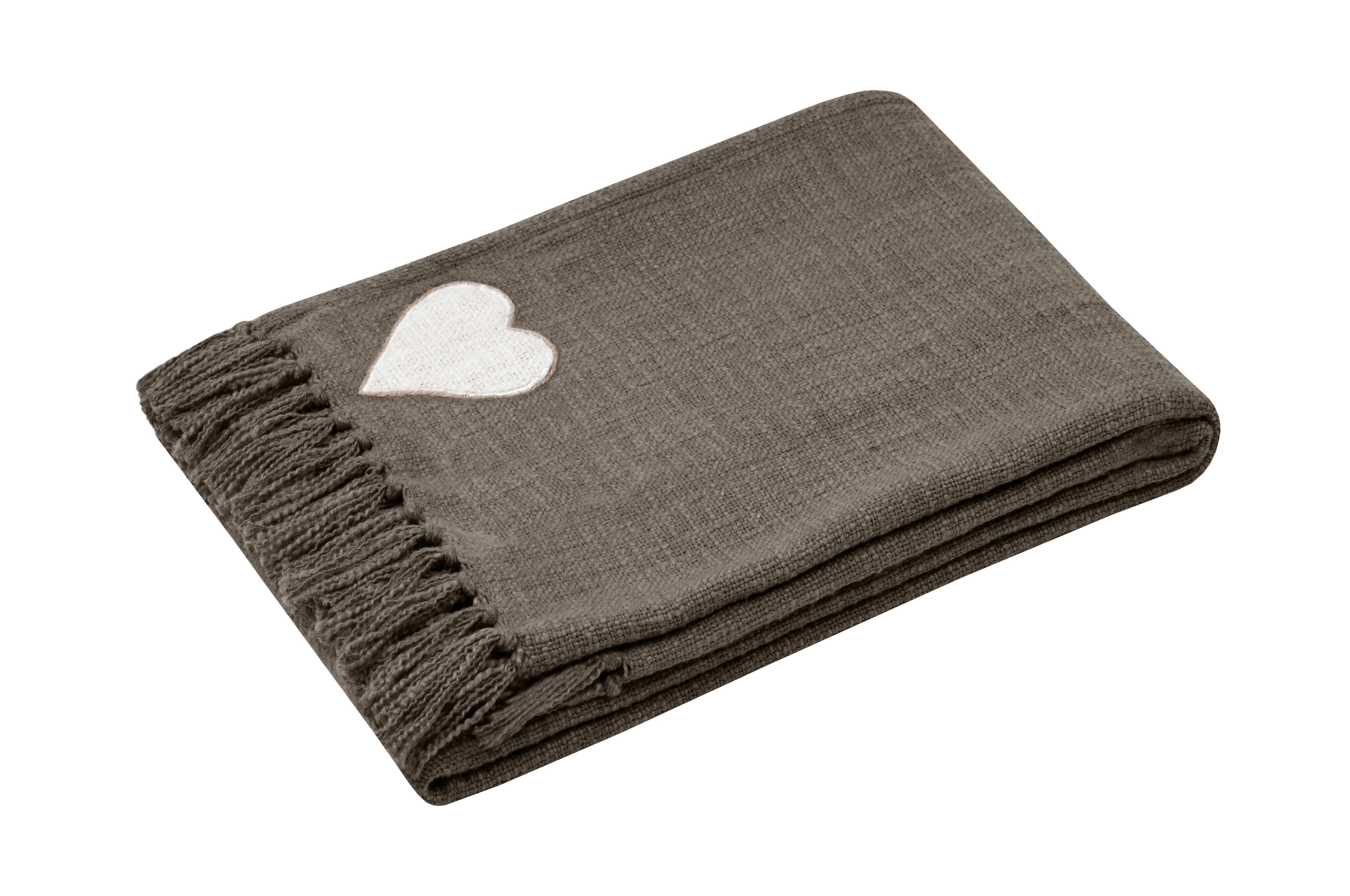 HAPPY PLAID 125X150CM TAUPE