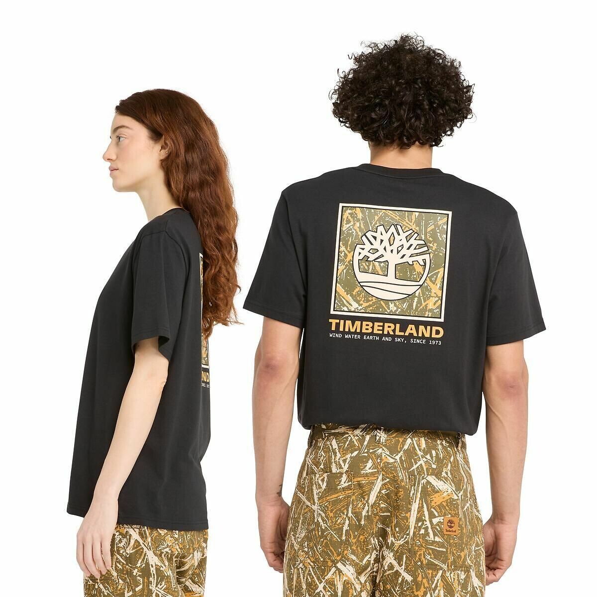 TIMBERLAND<br>Camiseta de gola redonda com logotipo