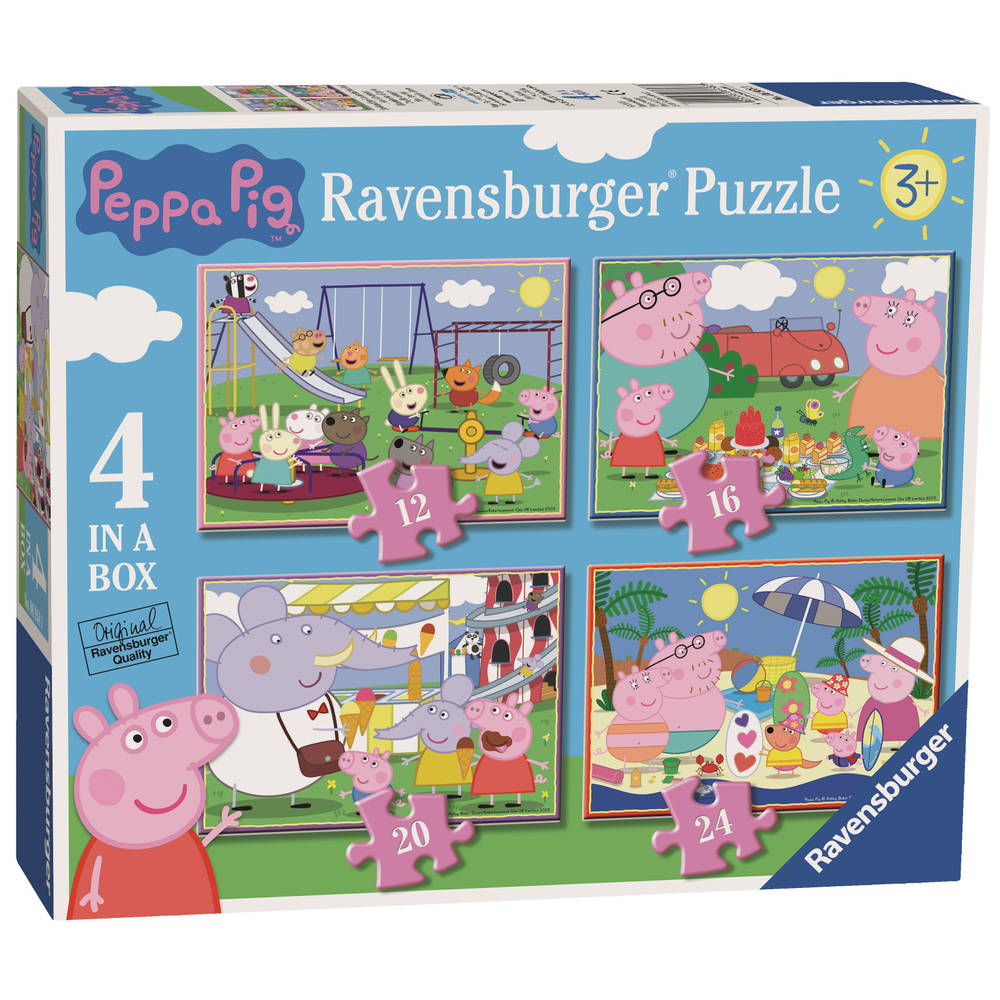 Ravensburger puzzel Peppa Pig - 12 + 16 + 20 +24 stukjes
