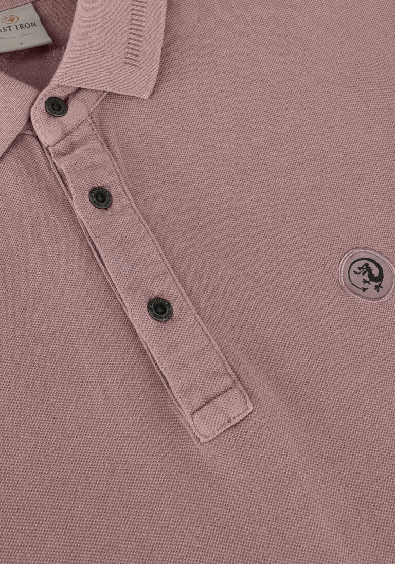 CAST IRON paarse cast iron polo short sleeve polo injected cotton pique