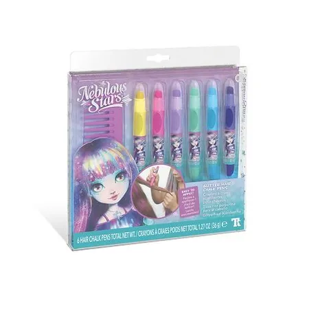 Nebulous Stars Glitzerhaar-Kreidestifte, 6er Set