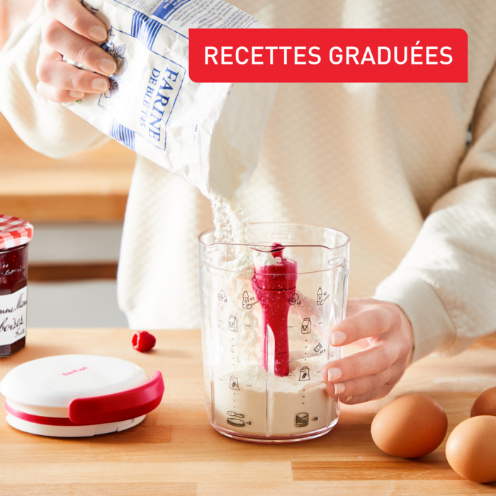 Tefal Crêpes Express, Mélangeur pâte à crêpes, Pâte parfaite en 2 minutes