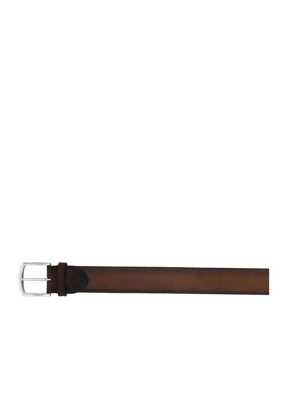CEINTURE RIVERSIDE CUIR PATINE CAMEL