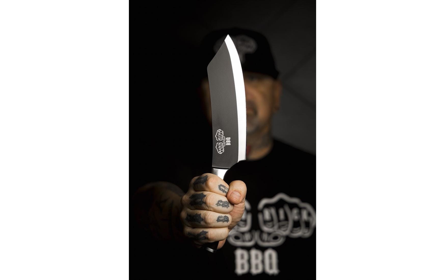 Kochmesser Bennie Kendrick 20 cm, Schwarz/SilberBBQ-Messer