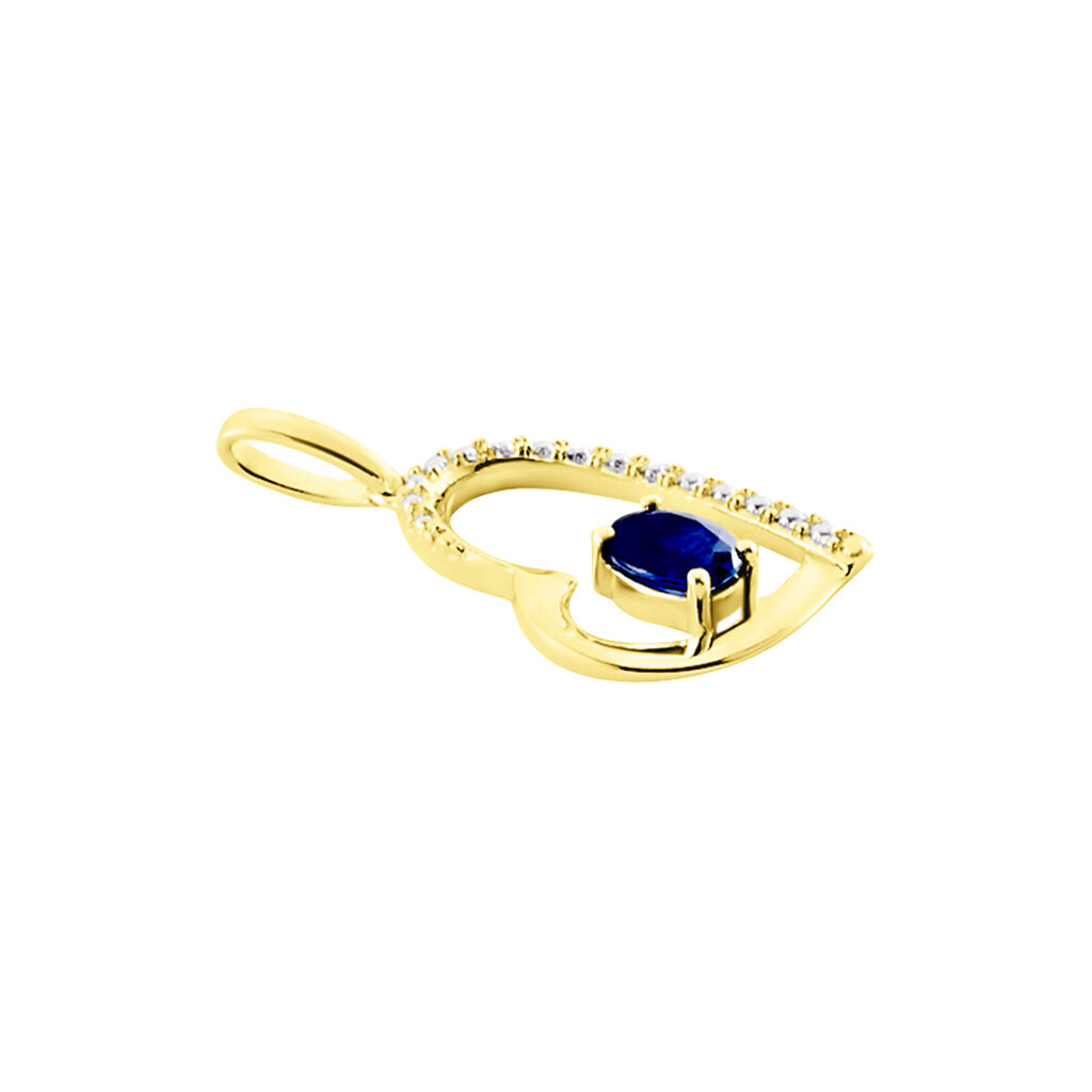 Pendentif Arduinna Or Jaune Saphir