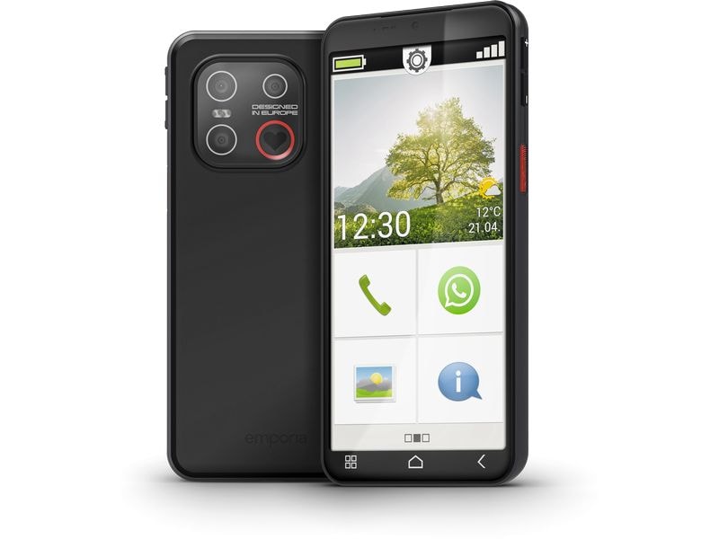 Emporia Smart 7 lite 128 GB Android-Smartphone mit einfacher Benutzerführung und Panik-Taste
