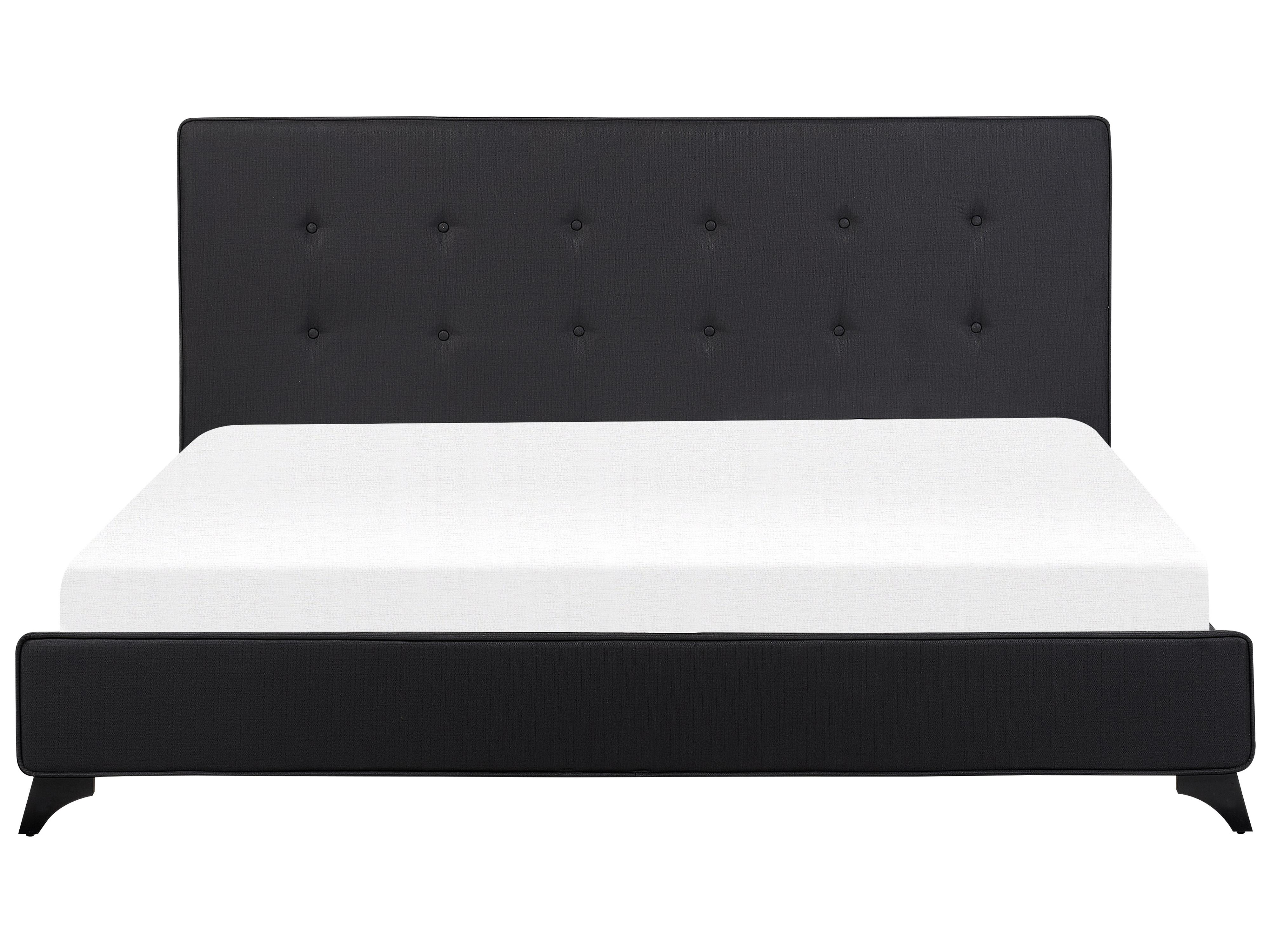 Bed Stof AMBASSADOR 180 x 200 cm Zwart