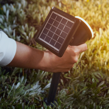 Philips solar sokkellamp Jivix zwart