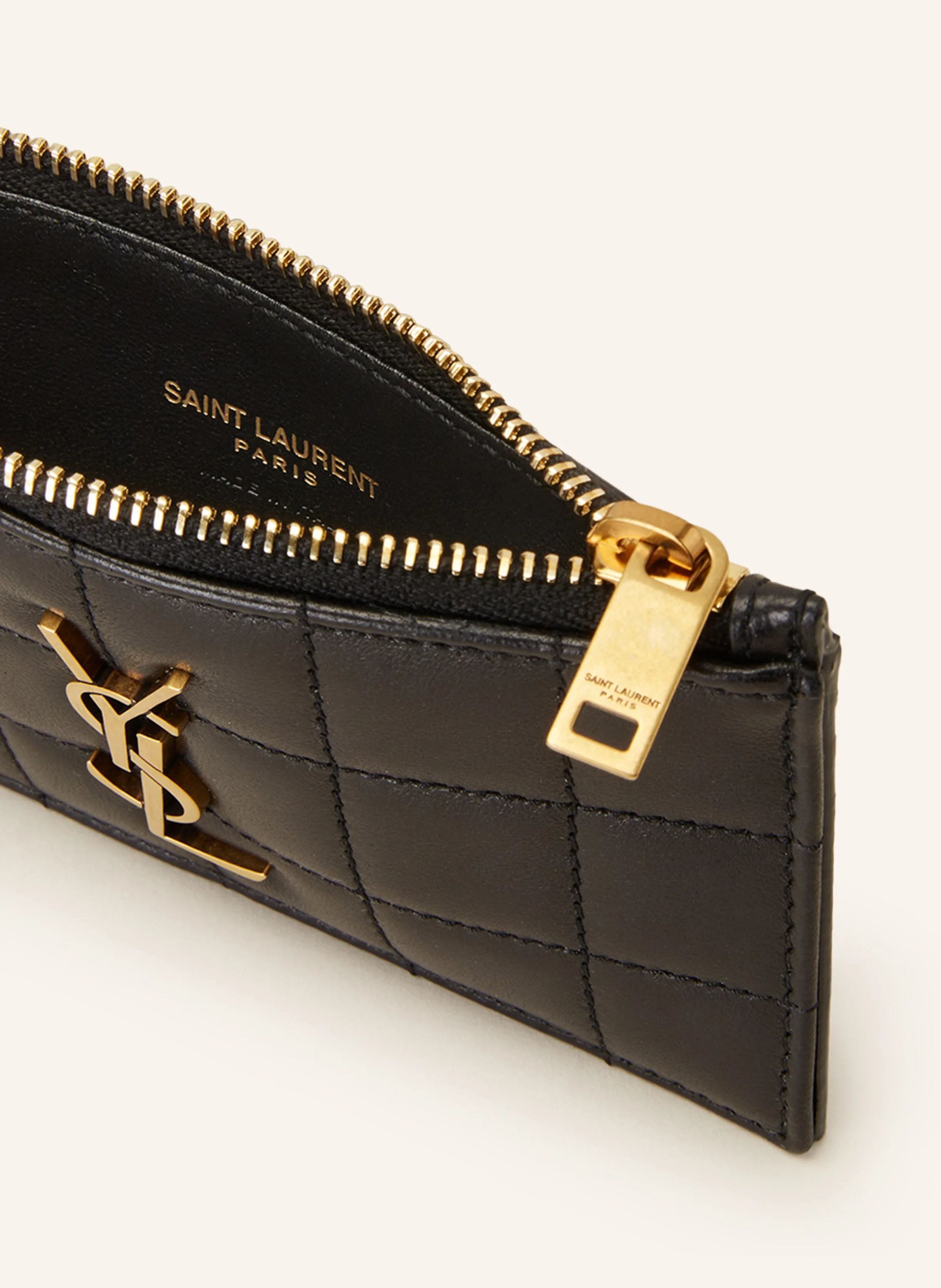SAINT LAURENT Kartenetui CASSANDRE mit Münzfach