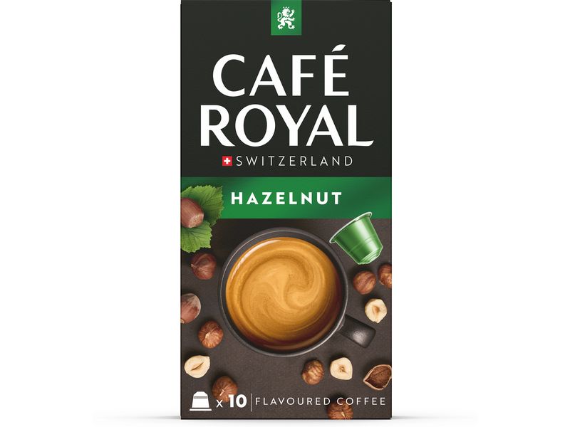 Café Royal Kaffeekapseln für Nespresso Hazelnut 100 Stück Kaffeekapseln für Nespresso Maschinen