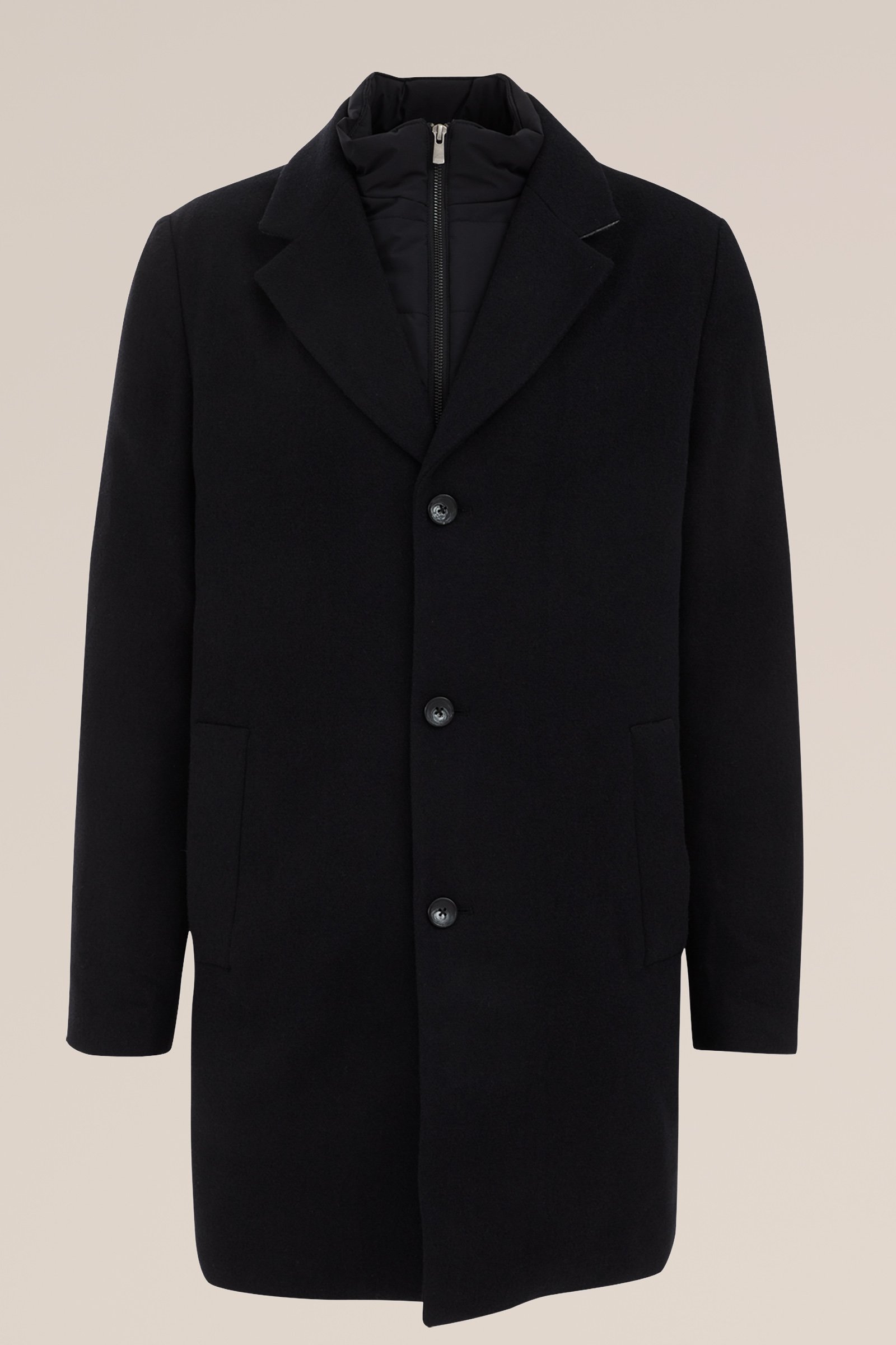 overjas met inzet WE Fashion Donkerblauw