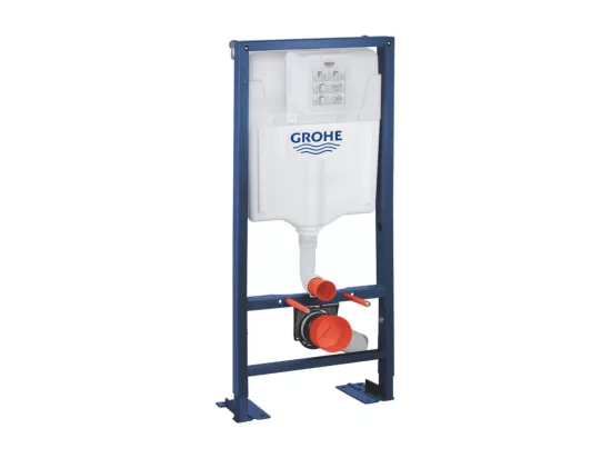 Grohe Pack WC suspendu sans bride Essence + abattant + plaque chromée + bâti Grohe