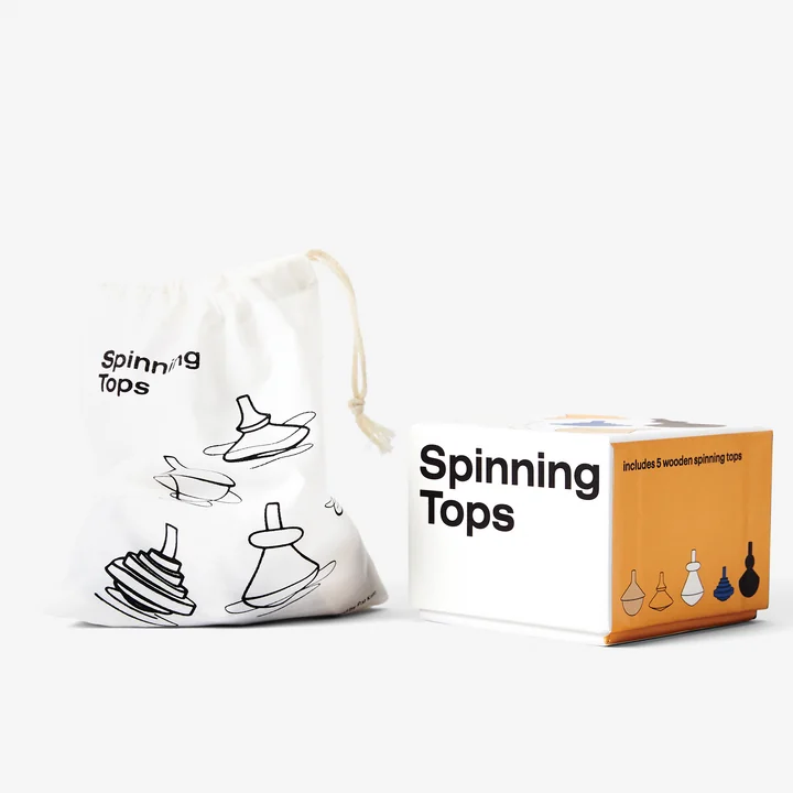 Areaware - Spinning Tops Holzkreisel (5er-Set)
