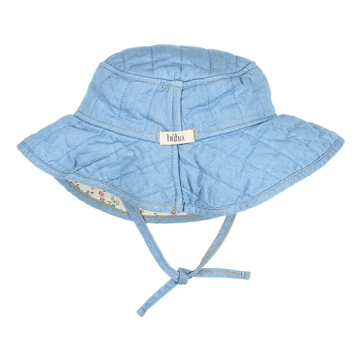 Búho Chapeau Denim Coton Bio Matelassé | Bleu jean
