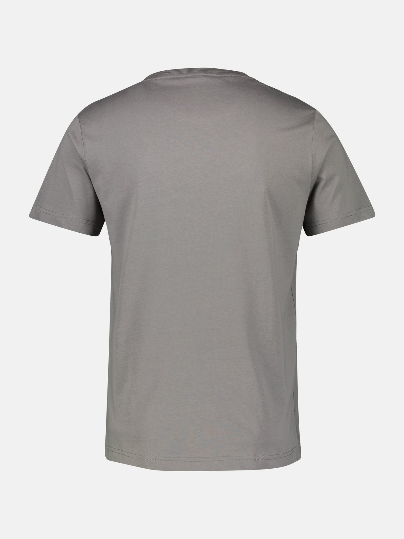 Unifarbenes T-Shirt für Herren mit Brustprint