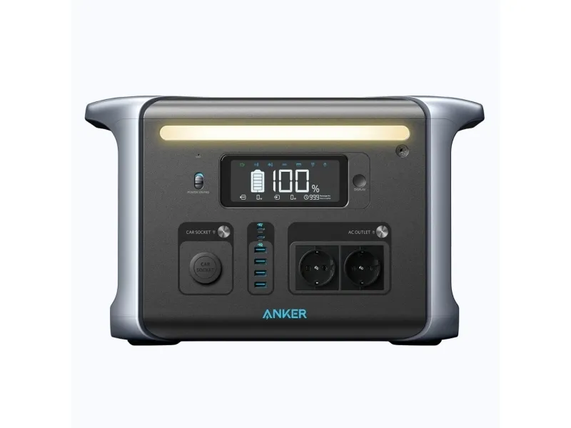 Anker PowerHouse 757 - Transportabel strømstation - 1500 W - AC 220-240 / DC 11-30 V - litiumjernfosfat - 1229 Wh - output-stikforbindelser: 13
