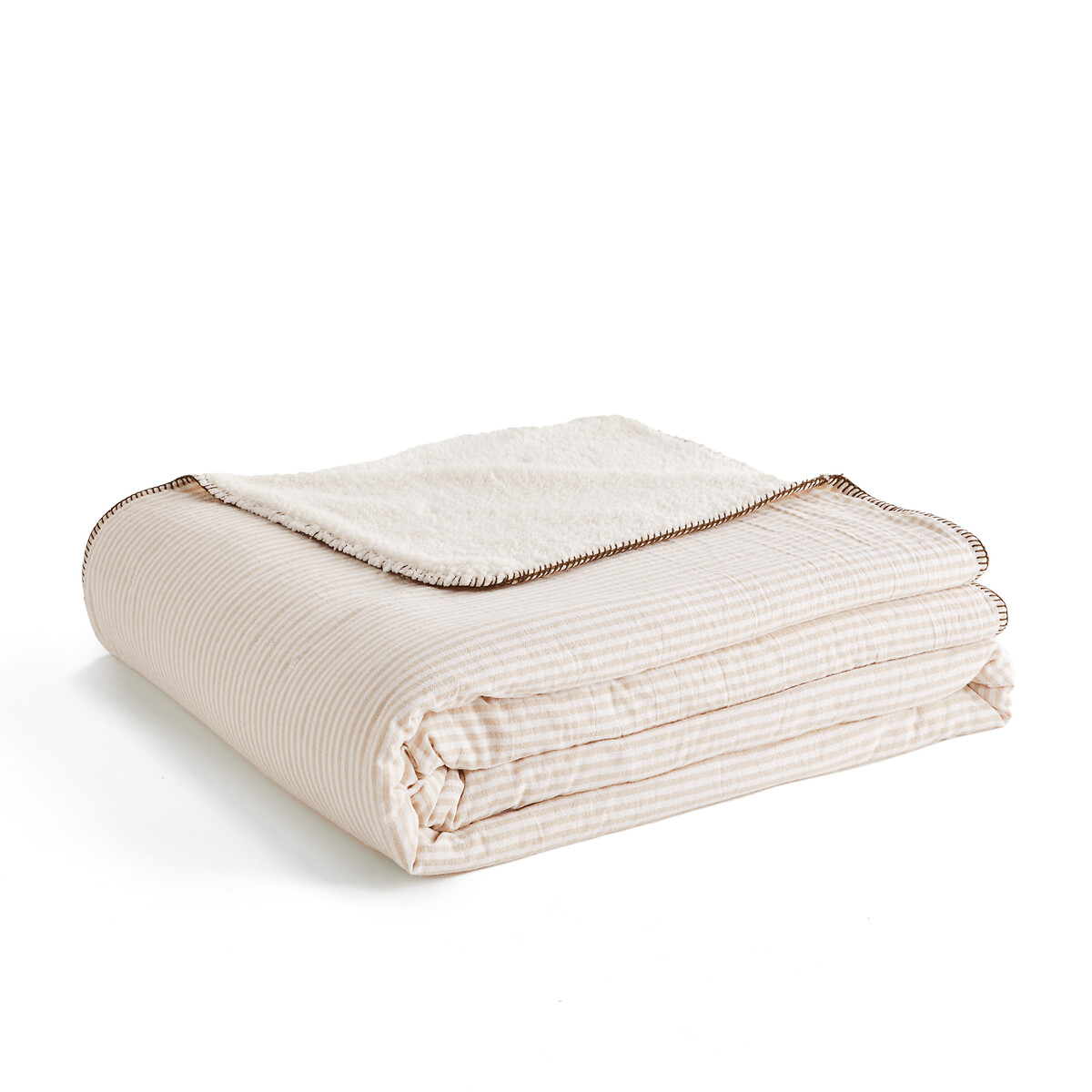 LA REDOUTE INTERIEURS<br>Colchas de algodão e sherpa, Anoti