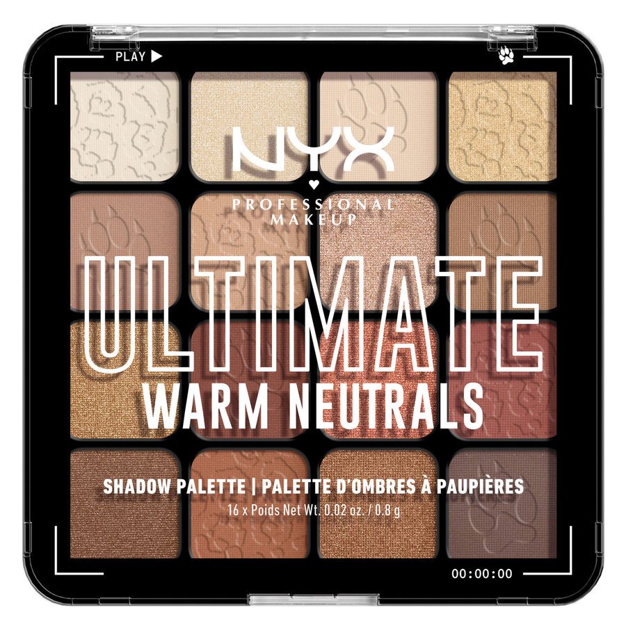 NYX Professional Makeup Ultimate Color Palette 16-Pan Warm Neutrals 05W 16x0,8g