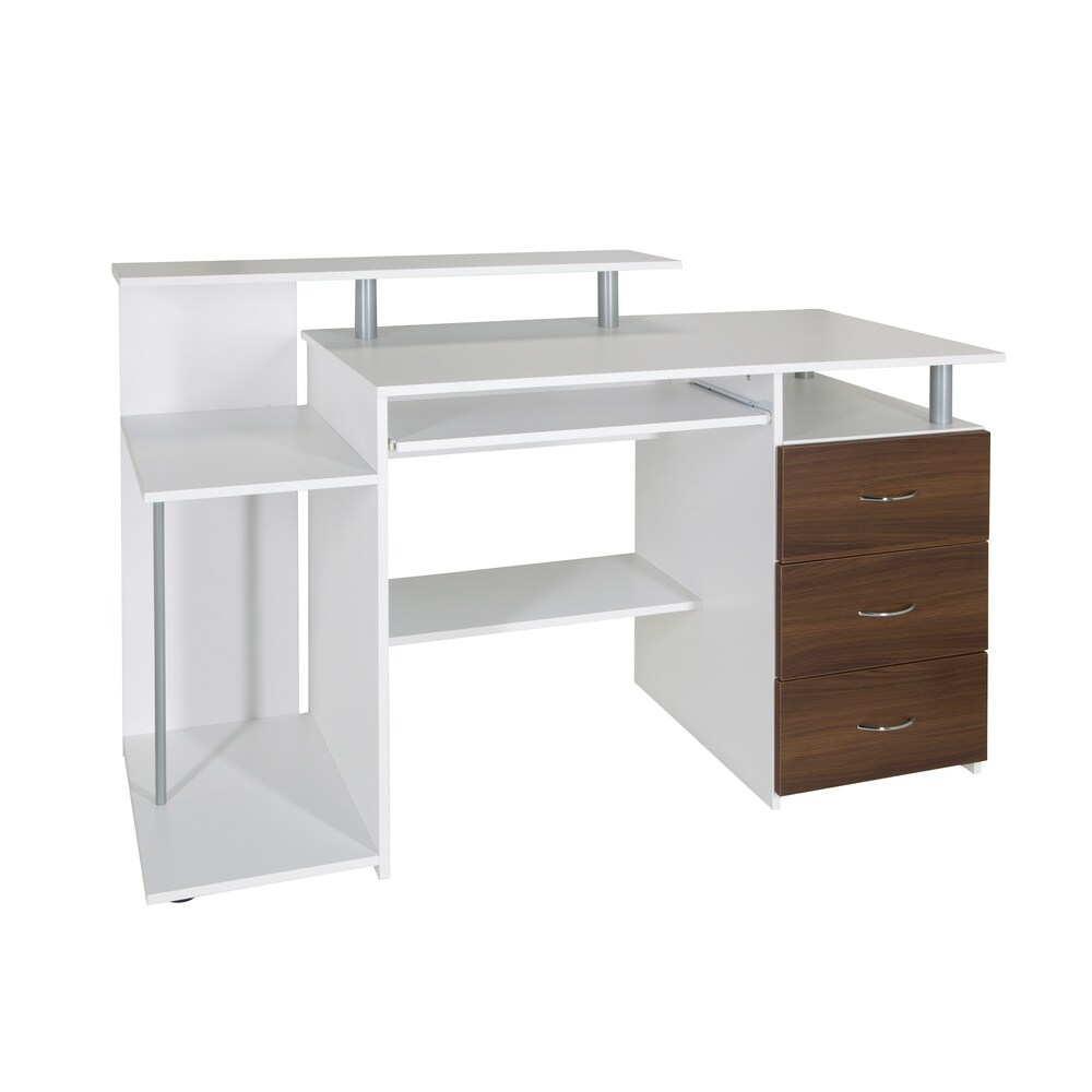 Schreibtisch WORKSPACE H IV Melaminharzbeschichtete Spanplatte, Gestell pulverbeschichteter Stahl hjh OFFICE