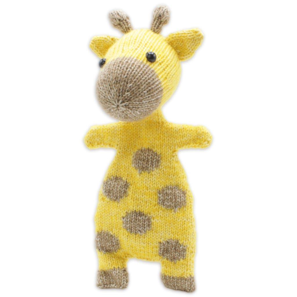 Strick Set Handarbeit Starter Kit Mercerie DIY Bastelkunst inkl. Wolle / Füllwatte (HC-41CK01) - Giraffe Ziggy