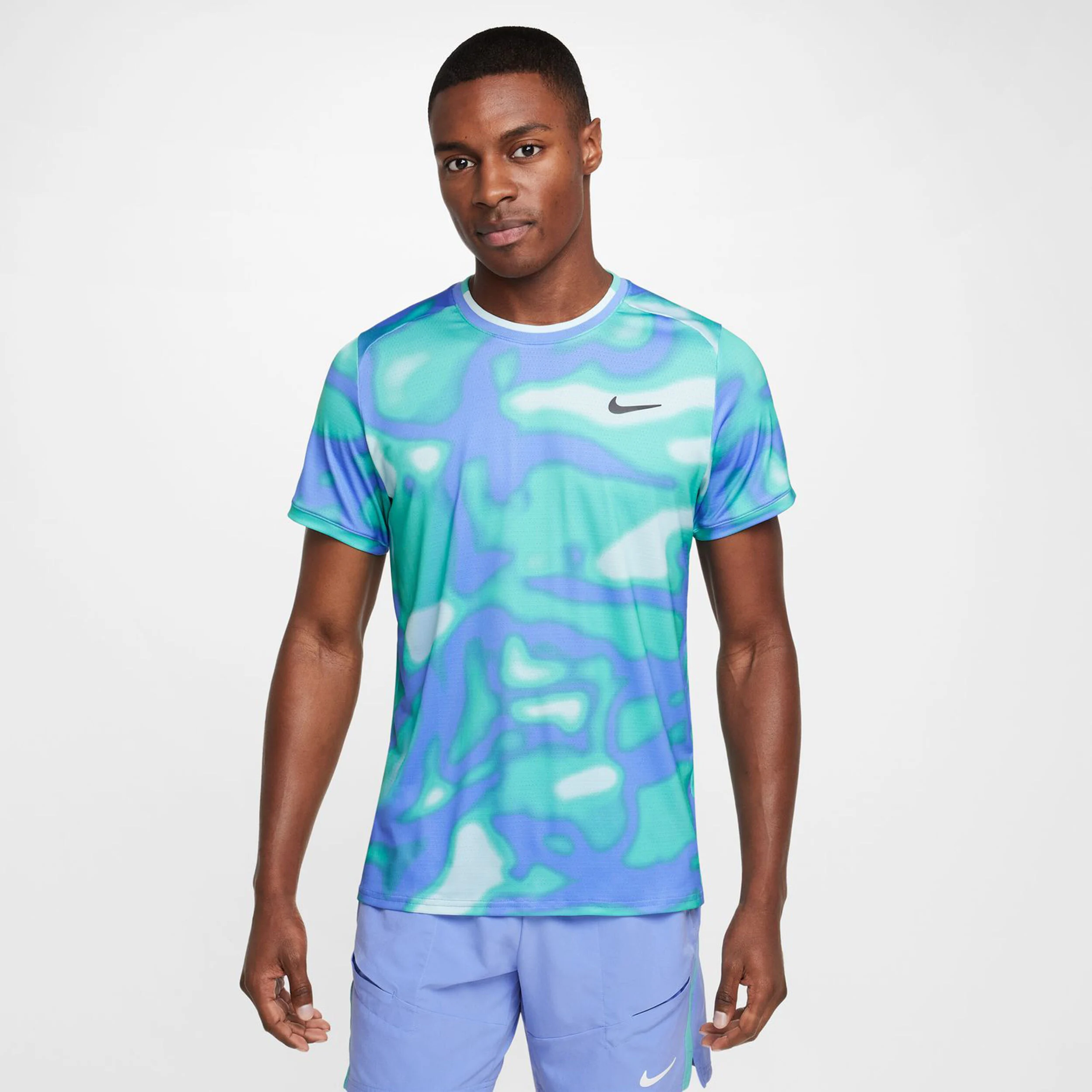 Nike Court Dri-Fit Advantage Print T-shirt Hommes - Multicouleur