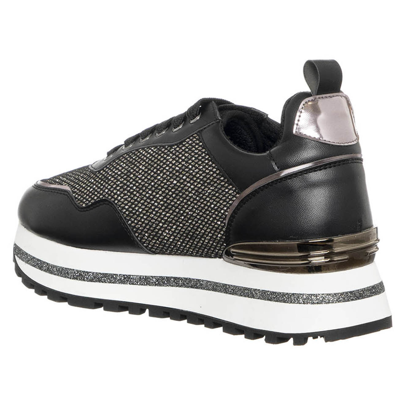 Loretta by Loretta Sneakers Masha noir/argenté